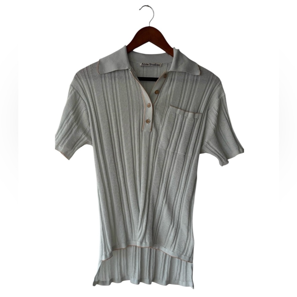 Acne studios pleated collared shirt